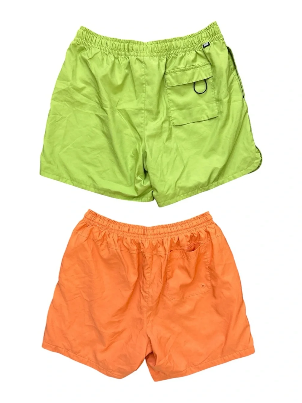 🚫 SOLD Nike Lot of 2 Men’s Athletic Shorts Tangerine & Lime XL